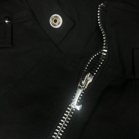 Moose Knuckles Bomber Jacket With Fur Black Size Medium - Picture 11 of 14